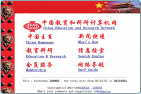 1995年,CERNET门户网站